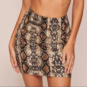 Snakeskin skirt